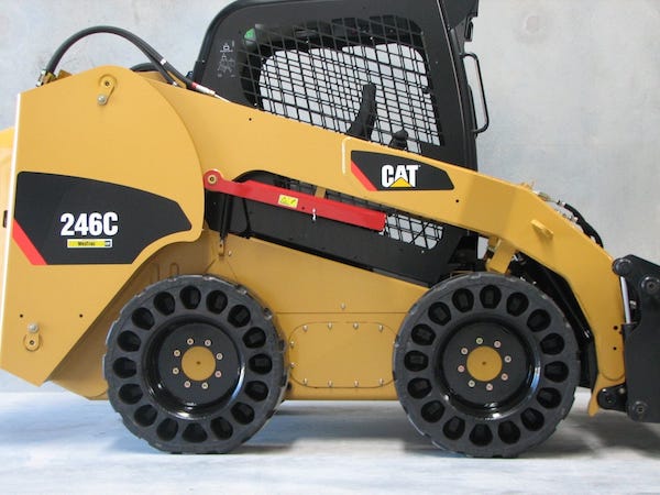 Crocodile Tyres on a Bobcat