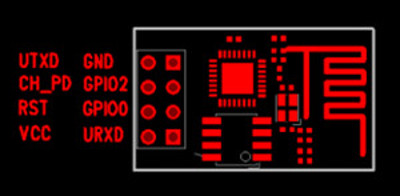 ESP-01-rev01 Pin Layout