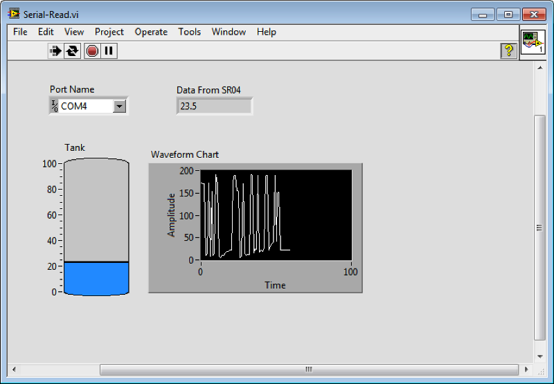 Water Level Monitor Running