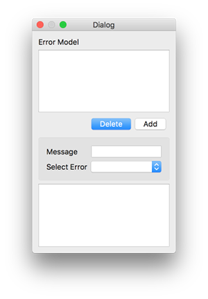 A simple gui with model based views